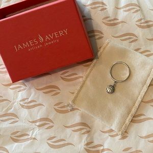 James Avery Sterling Silver Volleyball Ring Size 8 (Retired)